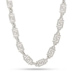 10mm Iced Greek Key Chain -King Ice Shop 10mm iced greek key chain king ice 30547302908079