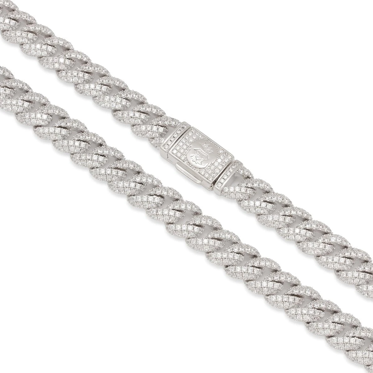 10mm Iced Miami Cuban Link Chain 7 10mm Iced Miami Cuban Link Chain - Image 7