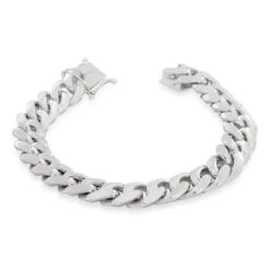 10mm Miami Cuban Link Bracelet 10 10mm Miami Cuban Link Bracelet -King Ice Shop 10mm miami cuban bracelet sterling silver white gold 8 king ice 34856226029743