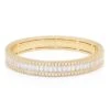11mm Baguette-Cut Bangle Bracelet