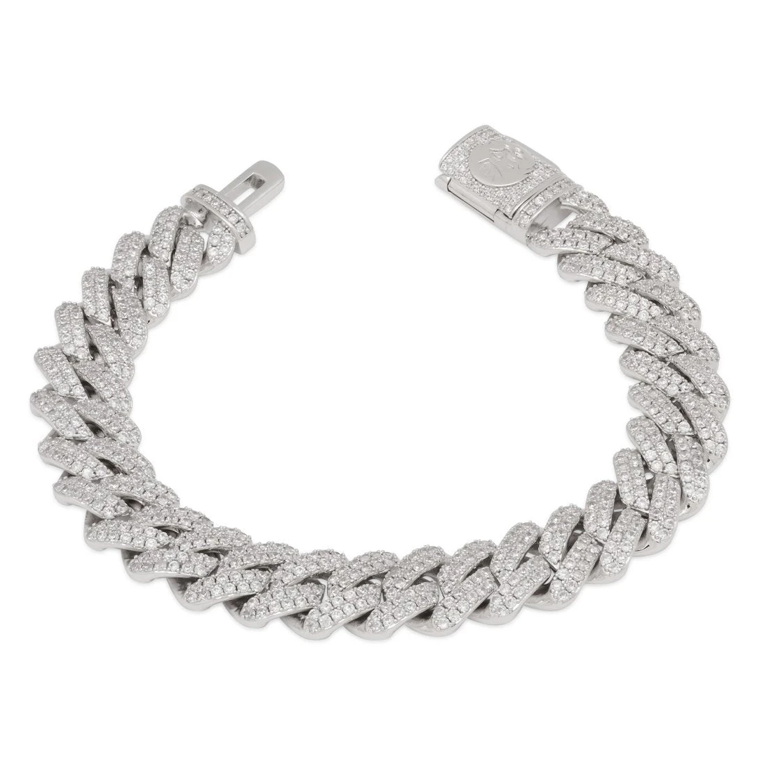 12mm Iced Diamond Cut Miami Cuban Link Bracelet 4 12mm Iced Diamond Cut Miami Cuban Link Bracelet - Image 4