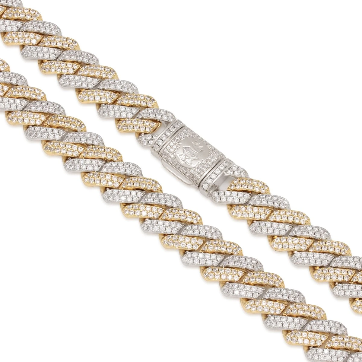 12mm Iced Diamond Cut Miami Cuban Link Chain 10 12mm Iced Diamond Cut Miami Cuban Link Chain - Image 10