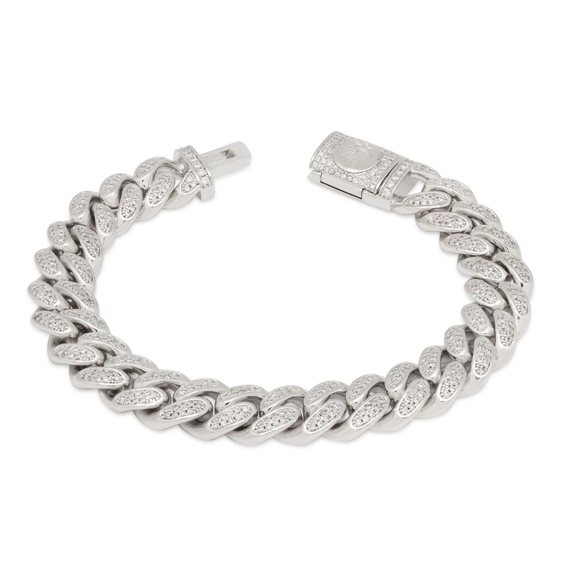 12mm Iced Miami Cuban Link Bracelet 4 12mm Iced Miami Cuban Link Bracelet - Image 4