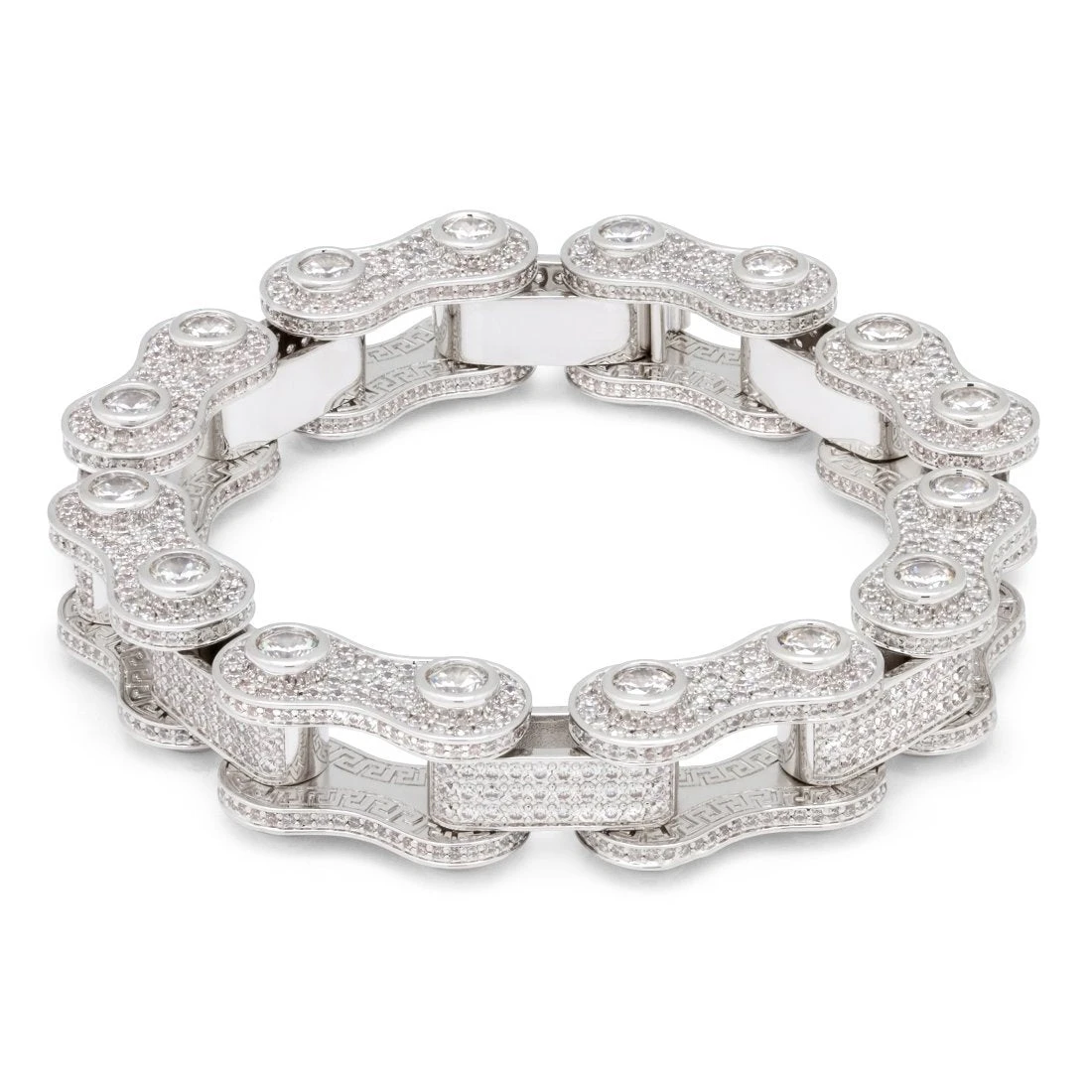 14mm Iced Bike Chain Bracelet 3 14mm Iced Bike Chain Bracelet - Image 3