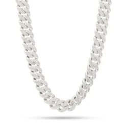 15mm Classic Iced Miami Cuban Link Chain -King Ice Shop 15mm classic iced miami cuban chain gold plated white gold 18 king ice 22508651905199
