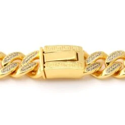 15mm Classic Iced Miami Cuban Link Chain -King Ice Shop 15mm classic iced miami cuban chain king ice 14887854604342