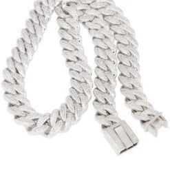 15mm Classic Iced Miami Cuban Link Chain -King Ice Shop 15mm classic iced miami cuban chain king ice 22508649906351