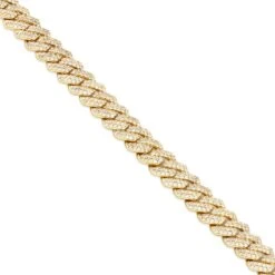 15mm Iced Diamond-Cut Miami Cuban Link Choker Chain -King Ice Shop 15mm iced diamond cut miami cuban choker chain king ice 30922971283631