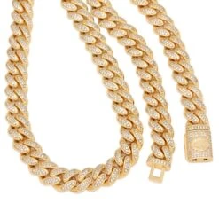 15mm Iced Miami Cuban Link Chain 9 15mm Iced Miami Cuban Link Chain -King Ice Shop 15mm iced miami cuban chain king ice 30591675203759