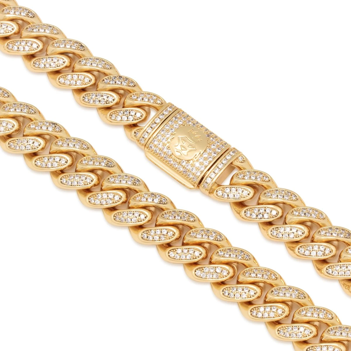 15mm Iced Miami Cuban Link Chain 4 15mm Iced Miami Cuban Link Chain - Image 4