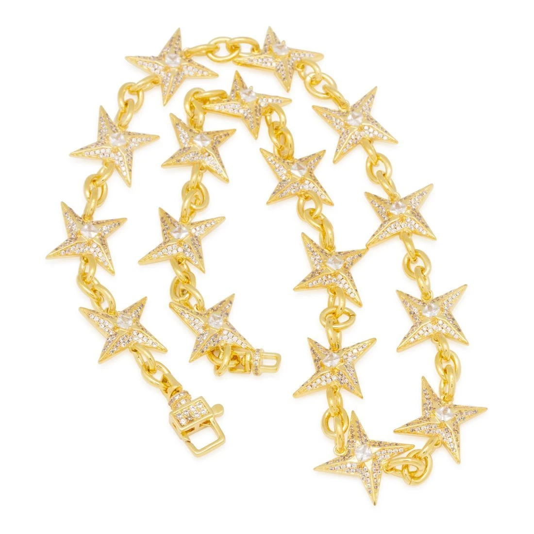 15mm Iced Shuriken Rolo Chain 4 15mm Iced Shuriken Rolo Chain - Image 4