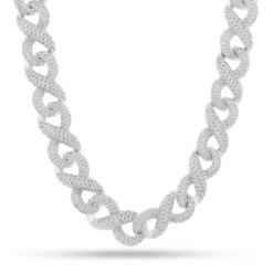 15mm Infinity Link Chain 20 15mm Infinity Link Chain -King Ice Shop 15mm infinity link chain gold plated white gold 20 king ice 36163316678831