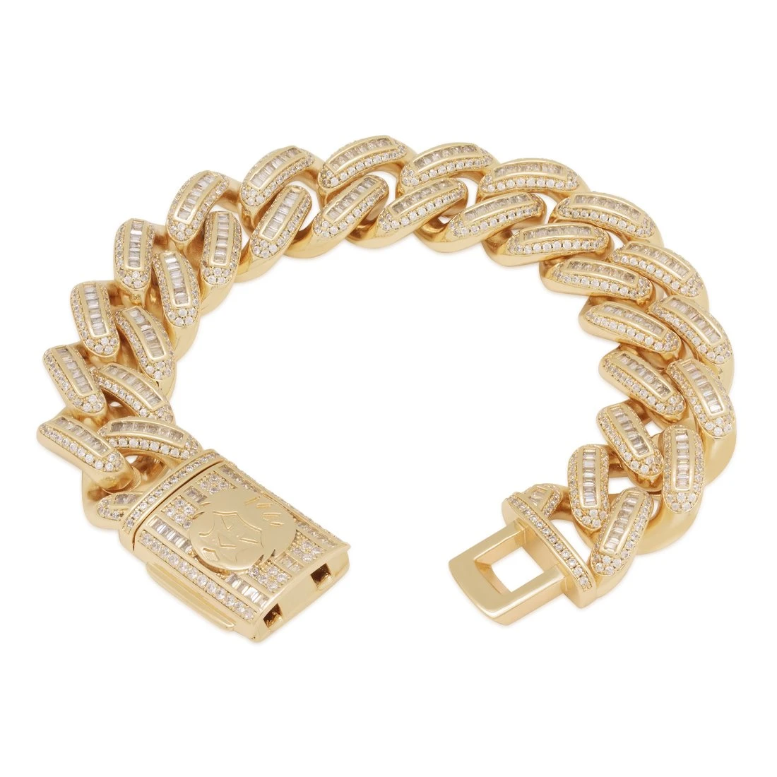 18mm Iced Baguette Miami Cuban Link Bracelet 2 18mm Iced Baguette Miami Cuban Link Bracelet - Image 2