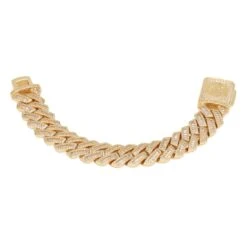 18mm Iced Diamond Cut Baguette Miami Cuban Link Bracelet