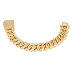 18mm Iced Diamond Cut Baguette Miami Cuban Link Bracelet -King Ice Shop 18mm iced diamond cut baguette miami cuban bracelet king ice 30528878608559