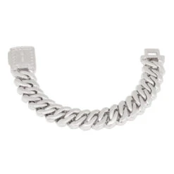 18mm Iced Diamond Cut Baguette Miami Cuban Link Bracelet -King Ice Shop 18mm iced diamond cut baguette miami cuban bracelet king ice 30528916521135