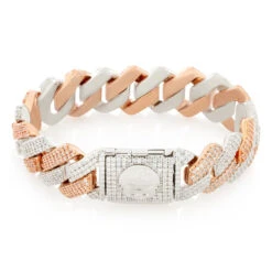 18mm Iced Diamond Cut Miami Cuban Link Bracelet 21 18mm Iced Diamond Cut Miami Cuban Link Bracelet -King Ice Shop 18mm iced diamond cut miami cuban bracelet king ice 34479727542447