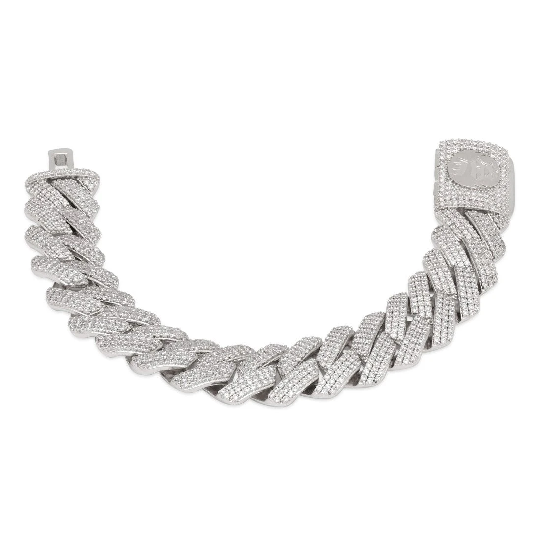 18mm Iced Diamond Cut Miami Cuban Link Bracelet 4 18mm Iced Diamond Cut Miami Cuban Link Bracelet - Image 4