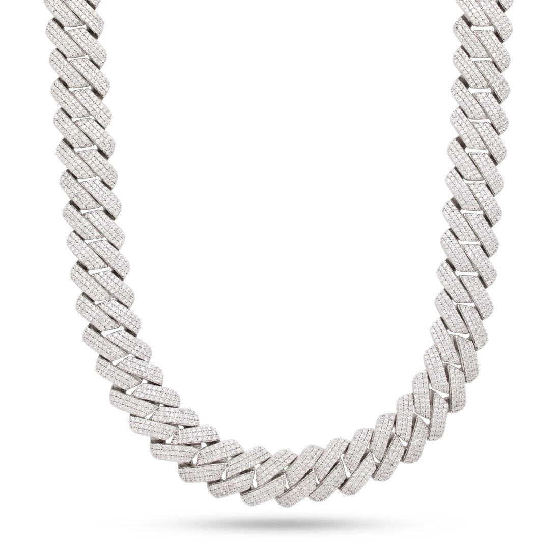 18mm Iced Diamond-Cut Miami Cuban Link Chain 5 18mm Iced Diamond-Cut Miami Cuban Link Chain - Image 5