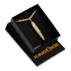 .223 Caliber Bullet Necklace -King Ice Shop 223 caliber bullet necklace king ice 30528177569967