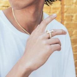 Fleur De Lis Cross Ring -King Ice Shop 2pac x king ice fleur de lis cross ring king ice 30593665007791