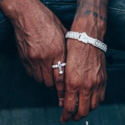 Fleur De Lis Cross Ring -King Ice Shop 2pac x king ice fleur de lis cross ring king ice 30593665237167