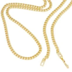 3mm Miami Cuban Link Chain Choker Set -King Ice Shop 3mm miami cuban chain choker set king ice 30542769193135