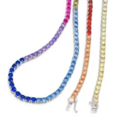3mm Spectrum Tennis Chain -King Ice Shop 3mm spectrum tennis chain king ice 30548827340975