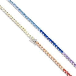 3mm Spectrum Tennis Chain -King Ice Shop 3mm spectrum tennis chain king ice 30548827832495