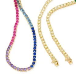 3mm Spectrum Tennis Chain -King Ice Shop 3mm spectrum tennis chain king ice 30548909359279
