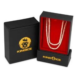 3mm Tennis Chain Choker Set -King Ice Shop 3mm tennis chain choker set king ice 30527018467503