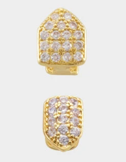 KING ICE Iced Single Upper Tooth Cap Grillz