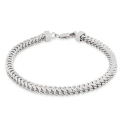 5mm Franco Bracelet -King Ice Shop 4mm franco bracelet sterling silver white gold 8 king ice 34856233664687