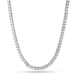 4mm Icy Tennis Chain -King Ice Shop 4mm icy tennis chain gold plated white gold 20 king ice 36636745859247