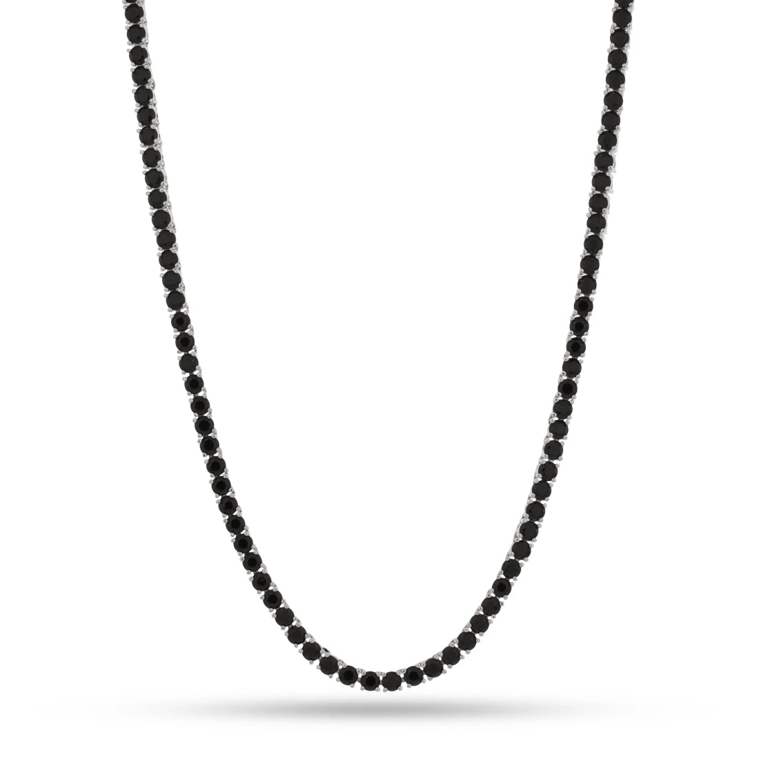4mm Onyx Tennis Chain 1 4mm Onyx Tennis Chain