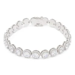 5mm Brilliant-Cut Tennis Bracelet 6 5mm Brilliant-Cut Tennis Bracelet -King Ice Shop 5mm brillaint cut tennis bracelet white gold 8 king ice 30546514346159