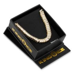 6mm Baguette Tennis Chain -King Ice Shop 6mm baguette tennis chain king ice 36122567770287