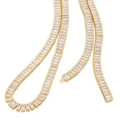 6mm Baguette Tennis Chain -King Ice Shop 6mm baguette tennis chain king ice 36122574389423