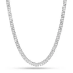 6mm Baguette Tennis Chain -King Ice Shop 6mm baguette tennis chain king ice 36122683801775