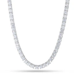 6mm Icy Tennis Chain -King Ice Shop 6mm icy tennis chain gold plated white gold 20 king ice 36636756705455