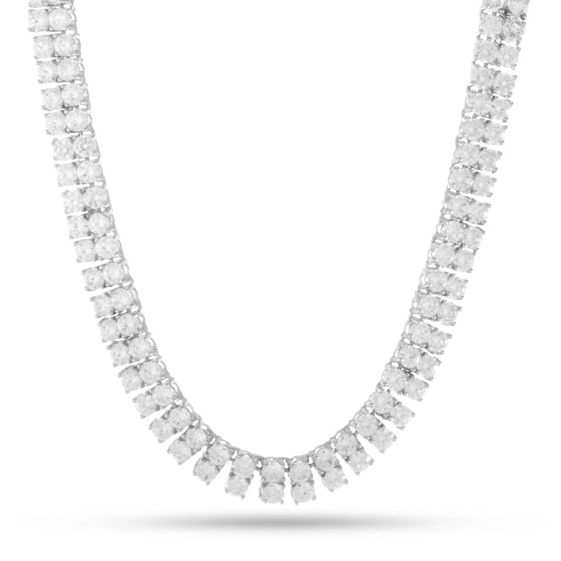 8mm Double-Row Tennis Chain 4 8mm Double-Row Tennis Chain - Image 4