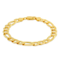 8mm Figaro Bracelet -King Ice Shop 8mm figaro bracelet sterling silver 14k vermeil 7 king ice 34856216494255