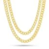 8mm Miami Cuban Link Chain Choker Set