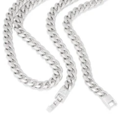 8mm Miami Cuban Link Chain Choker Set -King Ice Shop 8mm miami cuban chain choker set king ice 30566790987951