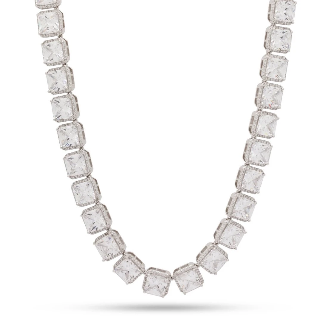 8mm Princess-Cut Tennis Chain 4 8mm Princess-Cut Tennis Chain - Image 4