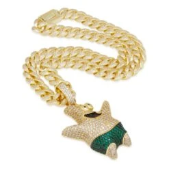 SpongeBob X King Ice - XL Patrick Star Necklace -King Ice Shop NKX14112 XL Gold3