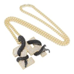 Black Mamba Number 24 Necklace -King Ice Shop black mamba number 24 necklace king ice 30526872158383