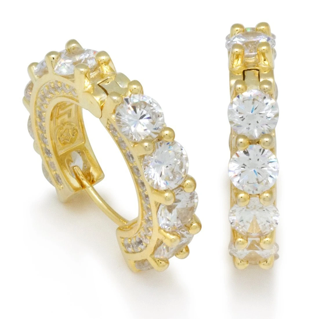 Brilliant-Cut Hoop Earrings 1 Brilliant-Cut Hoop Earrings