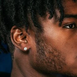 Brilliant-Cut Stud Earrings 10 Brilliant-Cut Stud Earrings -King Ice Shop brilliant cut stud earrings king ice 32248864440495