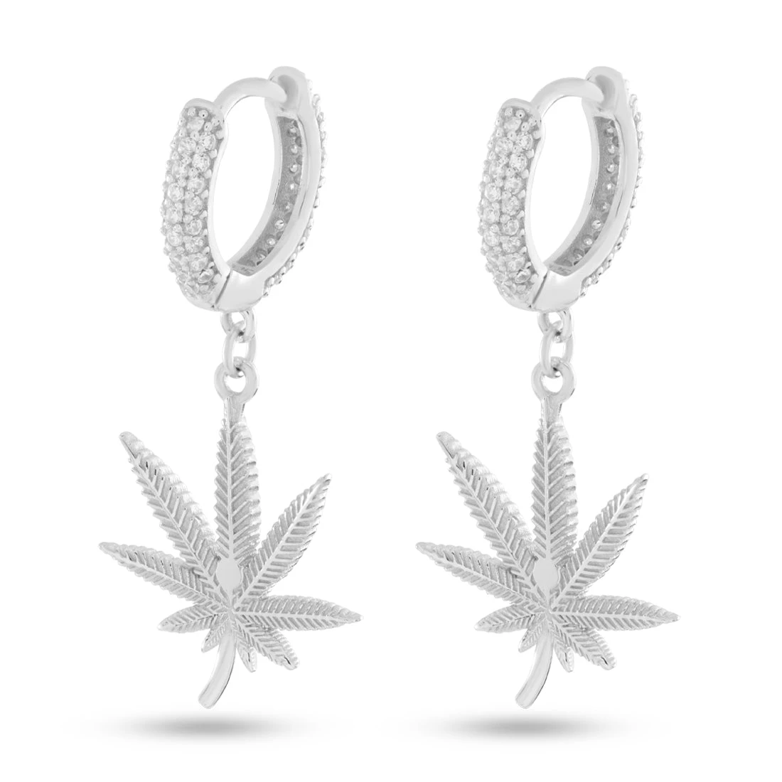 Cannabis Leaf Hanging Earrings 5 Cannabis Leaf Hanging Earrings - Image 5